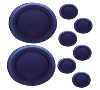 SUPVOX 8pcs Teardrop Fascinator Hat Base Small Stewardess Pillbox Style EVA Cloth Material DIY Hair Accessories for Womens Party Cosplay Daily Wear Multi Functional Craft Supplies
