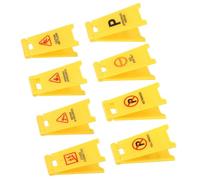 SUPVOX 8pcs Traffic Sign Set with A-frame Warning Signs, Realistic Road Safety Teaching for Indoor and Outdoor Play, Educational Traffic Learning for Boys