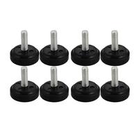 SUPVOX 8pcs Treadmill Foot Pads Replacement - Rubber Leveling Feet With Thumb Screws For Workout Machines - Non-Slip Stabilizer Furniture Levelers 12mm Screw Diameter