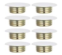 SUPVOX 8pcs White Concealed Fire Sprinkler Plate Covers with Iron Thread Ceiling Flat Cover Plates for Residential and Commercial Fire Sprinkler Head Protection