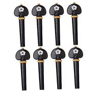 SUPVOX 8pcs White Shell Violin Fiddle Tuning Pegs Replacement Wooden Pegs for Violin String Parts Craft for Boys and Girls Wooden