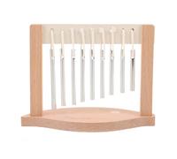 SUPVOX 9-Note Bar Chime Single Row Wind Chime Musical Instrument Chimes Music Bell for Classroom Office Decoration Meditation Garden Display Kids Educational Present