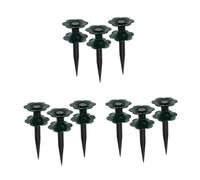 SUPVOX 9 pcs Garden Hose Guide Spikes with Durable Water Resistant Winding Wheels for Lawn and Flower Bed Irrigation Strong Lawn Water Wheel Protectors for Outdoor Plants and Greenhouse