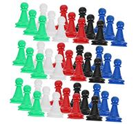 SUPVOX 96pcs Plastic Game Pieces for Board Games Educational Chess Pawns Hollow Design for Enhanced Learning and Development for Boys and Girls and Group Sessions Random Color