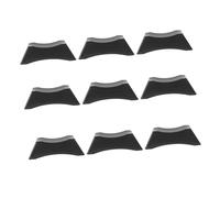 SUPVOX 9Pcs Black Multi-functional Basketball Soccer Ball Display Stand Storage Rack Plastic Base Organizer for Home Gym and Sports Equipment