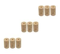 SUPVOX 9pcs Flute Head Corks Natural Wooden Corks for Flute Repair Supplies Essential Plugs for Music Studio Accessories