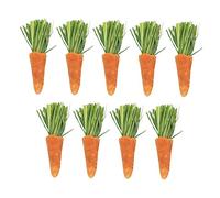 SUPVOX 9Pcs Rabbit Chew Carrots Teething Sticks for Small Animals Natural Safe Chew for Hamsters Guinea Pigs Bunnies Bright Colors for Healthy Teeth