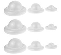 SUPVOX 9pcs Solar System Foam Balls White Easy-to-Assemble Educational Craft Kit for Kids and Home DIY Projects