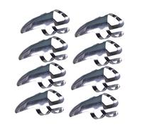 SUPVOX 9pcs Stainless Steel Finger Picks for Guitar Bass with Ergonomic Forefinger Design Rust Plectrums for String Instruments Comfortable Fit for Beginners and Professionals