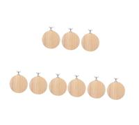 SUPVOX 9pcs Wooden Round Platform for Pets Chinchilla Hamster and Mouse Nest Accessory for Play and Relaxation Pet Cages