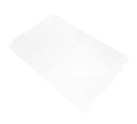 SUPVOX A4 Document Storage Box White Plastic File Organizer Lid for Office Paper, Contract, and Magazine Protection