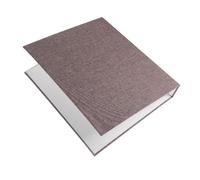 SUPVOX A5 3-Ring Binder Cover with Dark Grey Linen Texture, Refillable Loose Leaf Mini Notebook Shell for Office Filing and Scrapbook Storage, 1pcs