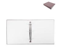 SUPVOX A5 3-Ring Binder Cover with Fabric Hardcover Mini Notebook Binder Organizer for Office and School Document Storage Dark Grey