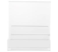 SUPVOX A5 Small Acrylic Book Display Stand Double-Sided Desktop Book Support Rack with Panel for Office and Home Bookshelf Organizer