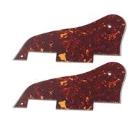 SUPVOX Acoustic Guitar Pickguard Brown Pvc with Self-adhesive Backing Guitar Protector 2pcs and Vibration Minimizing Folk Accessory Universal Compatibility