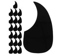 SUPVOX Acoustic Guitar Pickguard Made of Tear Resistant Plastic Self Adhesive Black 20pcs for Protecting Guitar Finish, Easy to Install and Remove, Suitable for Beginners and