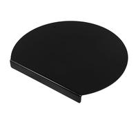 SUPVOX Acrylic Cutting Board 35cm Round Black Non-Slip Kitchen Counter Lip Cutting Board for Fruit Vegetable Preparation and Apartment Kitchen Decoration