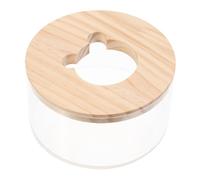 SUPVOX Acrylic Hamster Bath Box Small Animal Sand Bath Cover Decorative Hamster Basin for Household