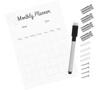 SUPVOX Acrylic Hanging Wall-mounted Monthly Planning Board S Vertical Erasable Message Board Organizing Memo Sign for Office and Home Use