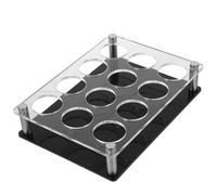 SUPVOX Acrylic Shot Glass Holder 12-hole Rack 3.8cm Diameter Whiskey Cups Organizer Bar Drinking Glasses Tray for Spirits and Shots