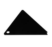 SUPVOX Acrylic Triangle Snowboard Wax Scraper Tool Black, Universal Ski Snowboard Wax Scraping Plate for Winter Outdoor Sports