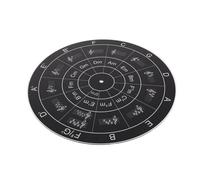 SUPVOX Acrylic Turntable Slipmat Circle of Fifths Antistatic Platter Mat for Record Player Pads Vinyl Record Player Mat for Djs Studio Party Use