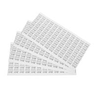 SUPVOX Adhesive Sneakers Size Tags 4 Sheets -Adhesive Paper Shoe Number Label Stickers for Tongue 36-39 Uk Sizes High Temperature Resistant