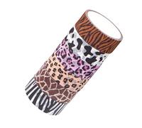 SUPVOX Adhesive Washi Tape Set 6 Rolls Wild Animal Prints Leopard Tiger Giraffe Cow for Scrapbook, Handmade Crafts and Diary Decoration
