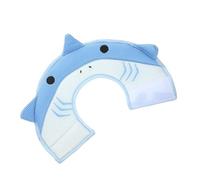 SUPVOX Adjustable Blue Shark Pet Collar Medium for Cats and Dogs 2.5-5Kg, Anti-Bite and Anti-Lick Protective Cone for Post-Surgery Wound Healing