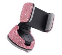 SUPVOX Adjustable Car Vent Phone Holder with Rhinestones Pink Abs Bling Phone Stand for Car Dashboard for Navigation and Hands-free Use