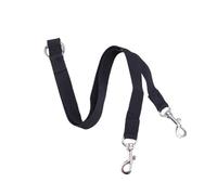 SUPVOX Adjustable Double Dog Leash Coupler Nylon Splitter Lead Pet Tow Rope for Small Medium Large Dogs Trainer Walker Black