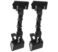 SUPVOX Adjustable Double Head Art Copy Holder Clamp, Rotatable Plastic Painting Clip for Drawing Boards, 2pcs Black Flexible Document and Canvas Clip for Artists