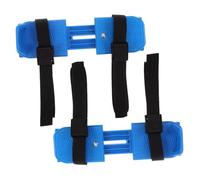 SUPVOX Adjustable Ice Skates with Double Runners for Beginners Comfortable Outdoor Skating and Skiing Training Shoes Skates for Skill Enhancement Blue