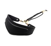 SUPVOX Adjustable Soprano Saxophone Neck Strap Leather Sax Belt with Metal Hook Musical Instrument Accessories