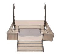 SUPVOX Adjustable Turtle Basking Dock with Stable Climb Ramp Floating Resting Platform for Aquatic Turtle Habitat Accessories for Terrarium and Aquarium Use