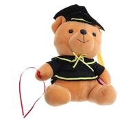 SUPVOX Adorable Plush Graduation Bear Doll with Doctor Hat Soft Keepsake for Graduation Celebration Charming Decorative for Parties and Collectors Graduation
