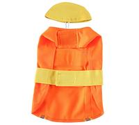 SUPVOX Adorable Puppy Costume Bright Orange Wear Resistant Polyester Dog Clothes for Indoor Outdoor Parties Breathable and Comfortable Pet Outfit for Dogs and Cats for Birthday