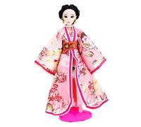 SUPVOX Adorable Small Simulation Doll with Han Chinese Ancient Costume Safe and Birthday Lifelike Plaything for Home and Travel