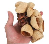 SUPVOX African Shaker Bracelet Natural Nut Shell Hand Bell Tribal Wristband Authentic Percussion Instrument for Dance Yoga Festival