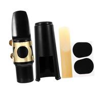 SUPVOX Alto Saxophone Mouthpiece Kit with Cap and Ligature Metal Buckle Plastic Protective Cover Easy to Install Balanced Tone for Beginners and Professionals