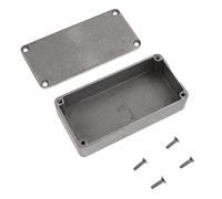 SUPVOX Aluminium Diecast Guitar Pedal Enclosure Silver 1590g Stomp Box Case 100x50x24mm for Electric Guitar Effect Accessories