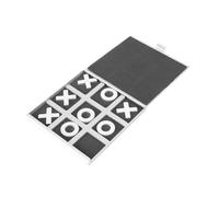 SUPVOX Aluminum Chess Board Game Portable Educational Interactive for Family Travel Lightweight Crosses Game for Boys