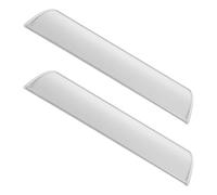 SUPVOX Aluminum Curved Name Plate Holder for Office Doors, 2pcs Silver Metal Department Sign Bracket 24.5x11.5cm with Adhesive Tape, Wall-Mount Business and Conference Room Door Sign