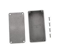 SUPVOX Aluminum Diecast Guitar Stomp Box Enclosure 1590g Silver 100x50x24mm Sturdy Guitar Pedal Case for Music Effects Pedal Board Accessories