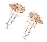 SUPVOX Ancient Style Hair Clips Girls Hair Clips for Boys and Girls Crystal Flower Hairpins Hanfu Boys and Gifts