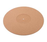 SUPVOX Anti-static Cork Turntable Mat Vinyl Player Slipmat for Record Players Vibration Control Protective Pad with Groove Design Easy to Install