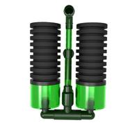 SUPVOX Aquarium Biochemical Sponge Filter Dual Head Oxygen Pump Fish Tank Filtration with Flow for Fresh and Saltwater Tanks Efficient Aeration and Impurity Removal Easy Installation and