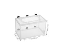 SUPVOX Aquarium Fish Breeder Net with Suction Cups Polyester Mesh Fry Hatchery Incubator for Fish Separation and Survival Enhancement