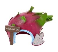 SUPVOX Aquarium Shrimp Hideaway Durable Resin Fish Tank Ornaments for Betta Shrimp Decorative Dragon Fruit Shaped Cave Safe Breeding Hiding Spots for Healthy Ecosystem