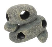 SUPVOX Aquarium Stone Hideaway Decoration Fish Tank Cave Hideout Shelter Resin Rock Ornament for Small Aquariums Betta Cichlid Breeding Habitat Pet Tank Accessory